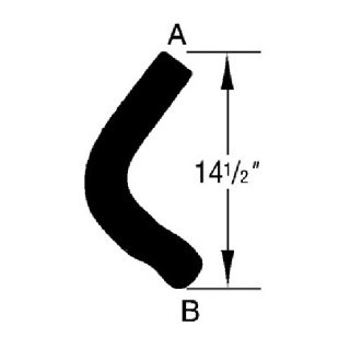 Kühlwasserschlauch Unten - Radiator Hose Lower  Mustang  65-70